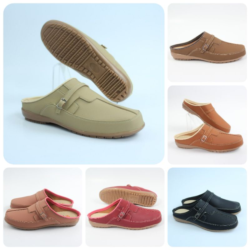 Sandal Sepatu Wanita Original One Love Onelove Sepatu Potong Mocca Kancing Gesper