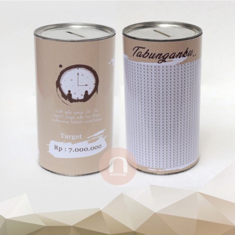 Celengan Target/Tabungan Target/Celengan Viral Target 7 Juta  5K Ukuran 17CM