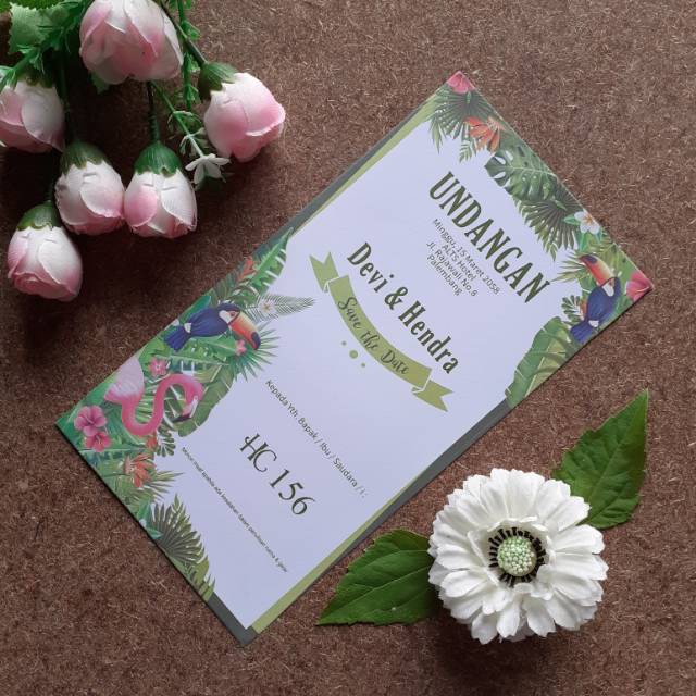 Undangan Pernikahan Murah, Unik, Simpel Dan Berkualitas Desain Seri HC.156 Terbaru Harga Murah