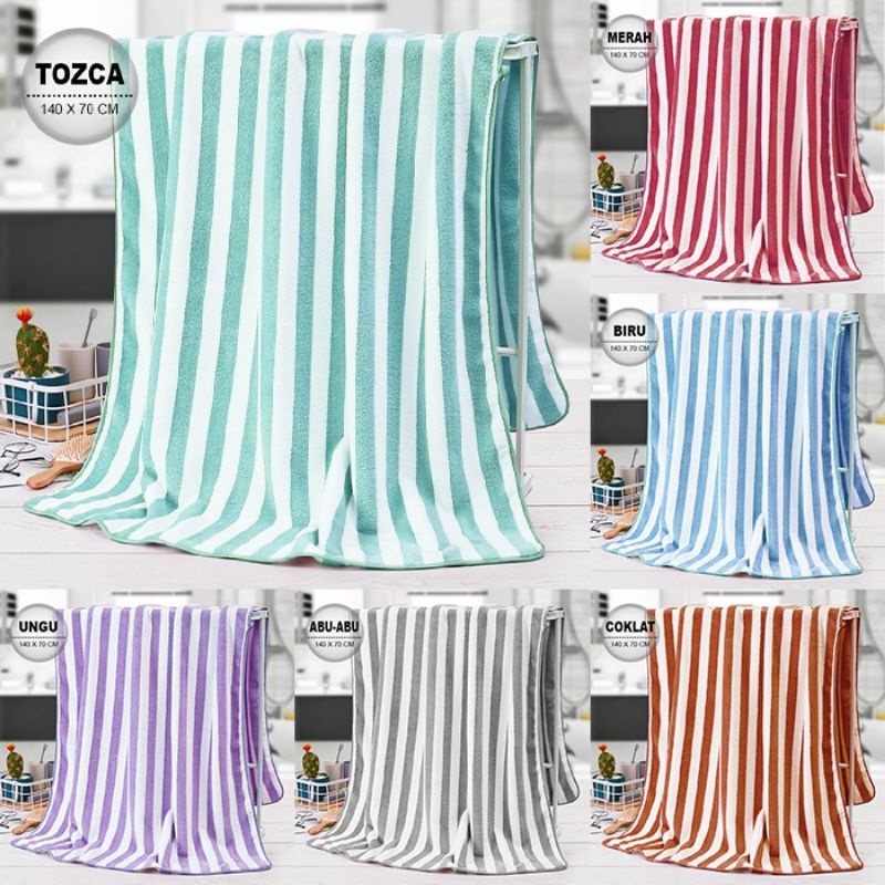 Handuk Mandi Bulu Tebal Lembut Halus Bath Towel Handuk Dewasa Bayi Motif Diamond ZigZag Handuk Mandi Daya Serap Tinggi GOSHOP88