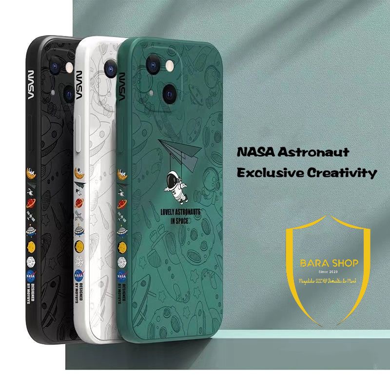 Bara | Soft Case Silikon Motif Nasa Untuk Iphone 11 Pro 12 13 7 8 6s 6 Plus X Xs Max Xr Se 2020 11 12 13 Pro Max