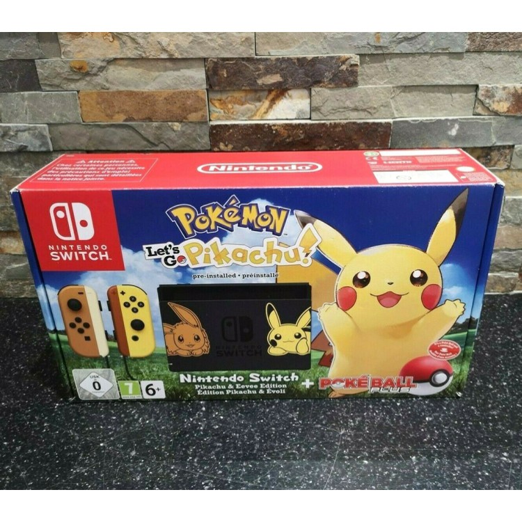 1 12 Nintendo Switch Console Pokemon Let S Go Pikachu Limited Edition Bundle Shopee Indonesia