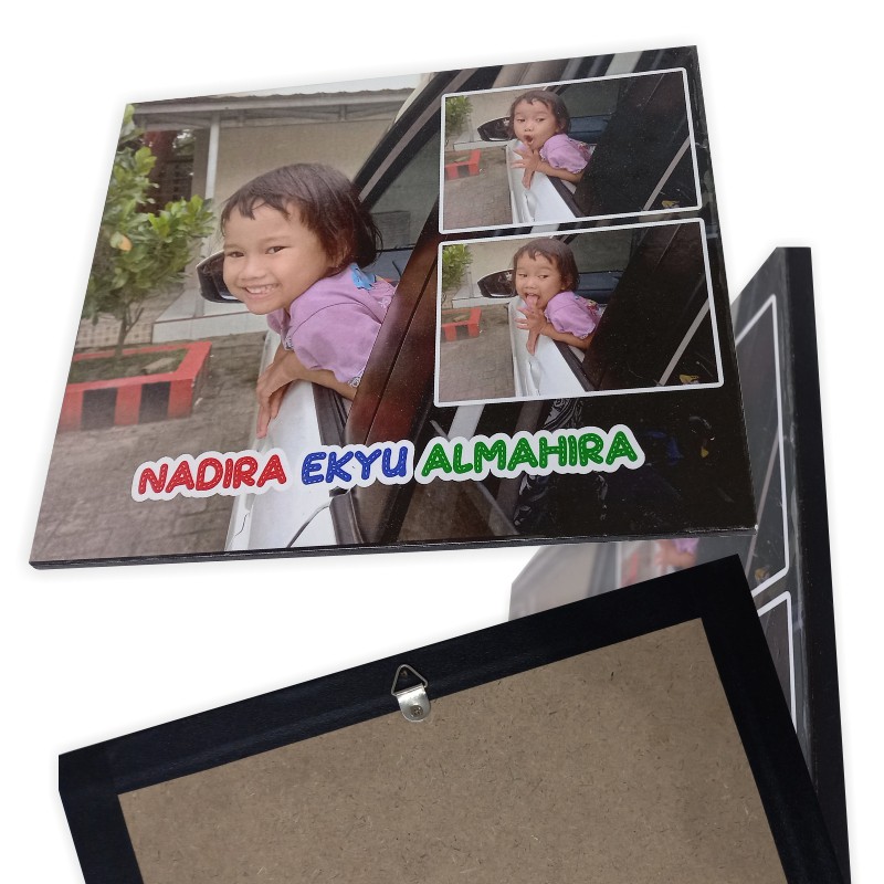 CETAK FOTO BINGKAI MDF 8R (20 x 25 CM ) / WALL DECOR 8R