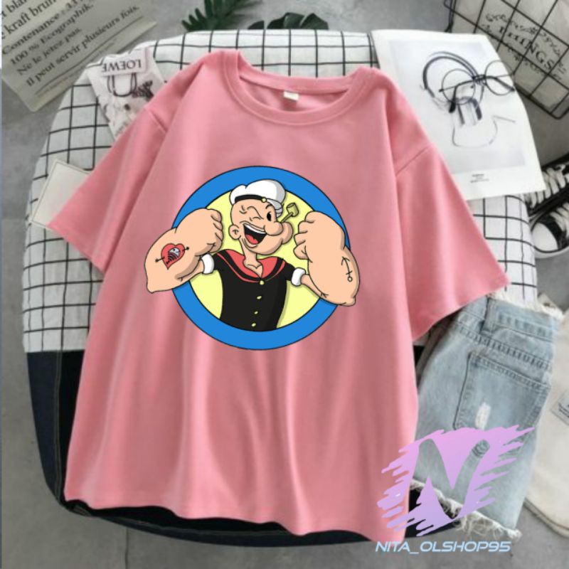 kaos anak Popeye sipelaut baju kaos anak dan dewasa kartun POPEYE