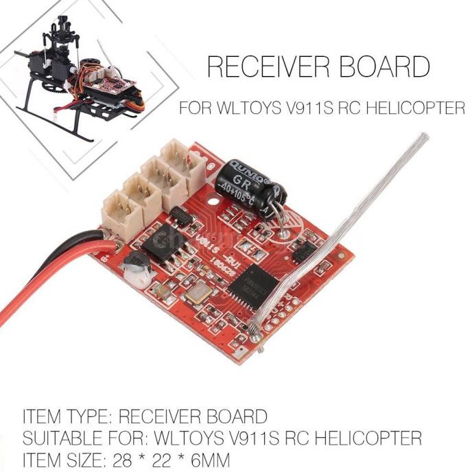 [[[TERBARU BISA COD]]] Receiver Board untuk RC Helicopter WLtoys v911s GRATIS ONGKIR HARGA MURAH 