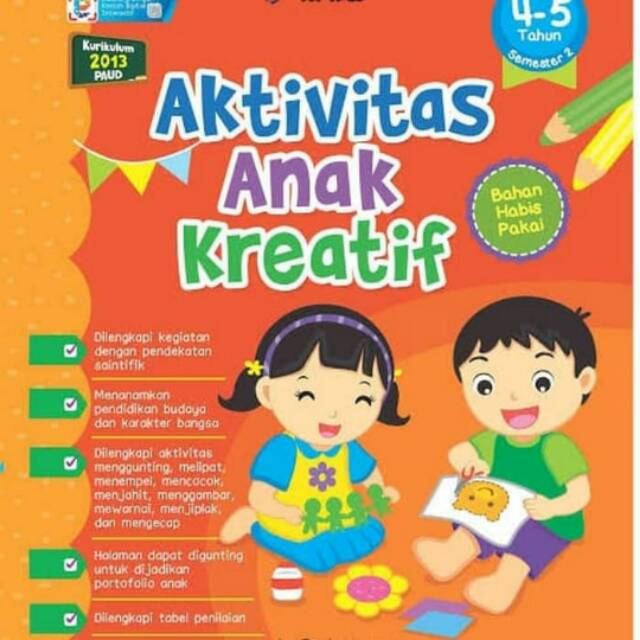 BUKU ERLANGGA AKTIVITAS ANAK KREATIF USIA 3-4 TAHUN /2014003940