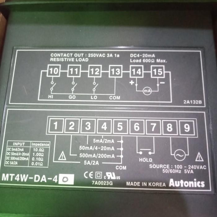 PANEL METER MT4W-DA-40 AUTONICS Murah