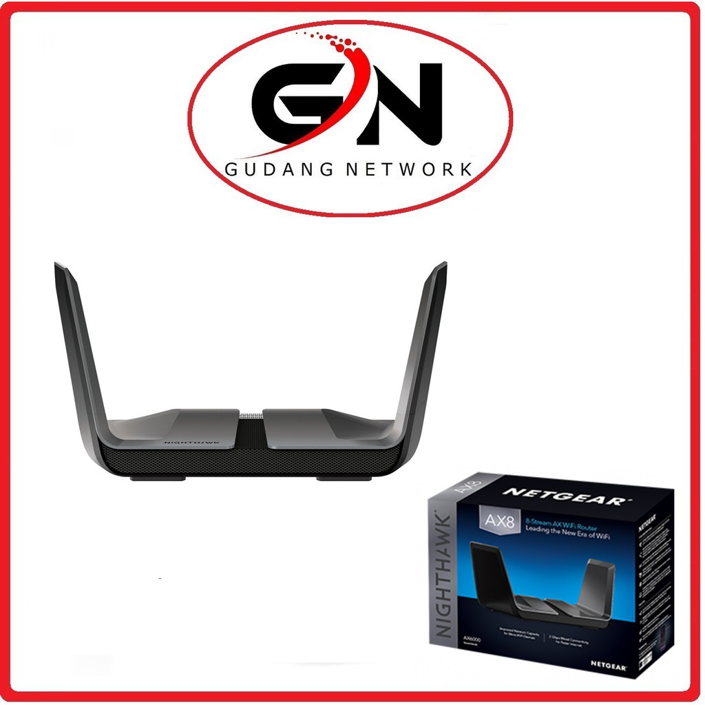 NETGEAR RAX80 NIGHTHAWK AX8 8-Stream Wi-Fi 6 Router 802.11ax Dual Band