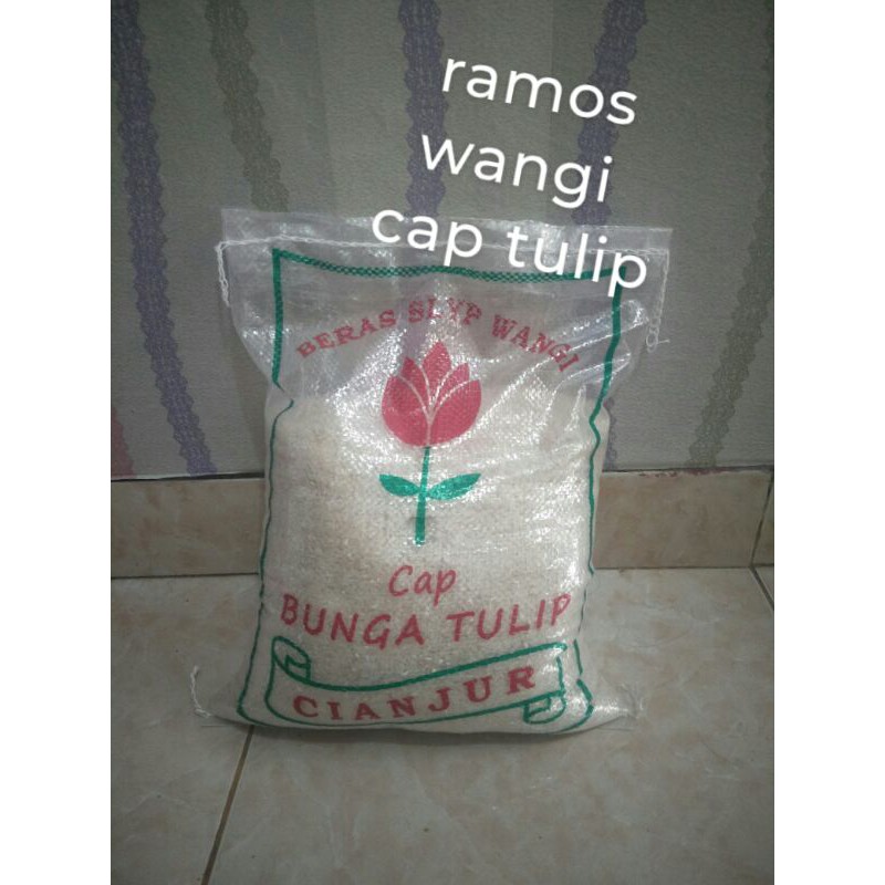 

Beras Cianjur Ramos Wangi cap tulip