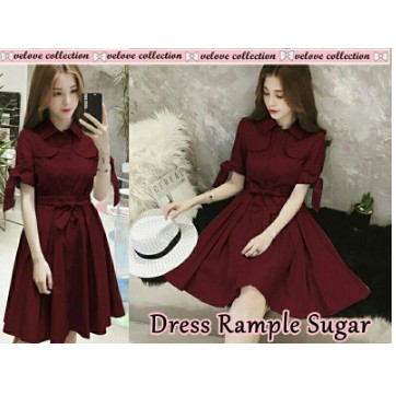 Dinar Dress Korea Casual Terusan Friendly Formal Kondangan Fashion Wanita