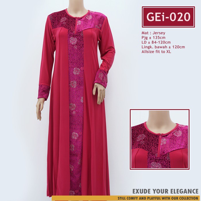 Gamis Busui / Gamis Pesta, Long Dress /Dress Muslimah bahan Jersey