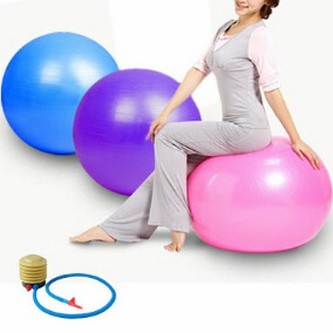 Gym ball Bola Fitness 65cm FREE POMPA Olahraga senam yoga exercise art