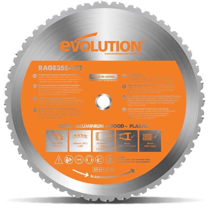 LIMITED EVOLUTION SAW BLADE - MATA PISAU GERGAJI 14 INCH EVOLUTION RAGE 2