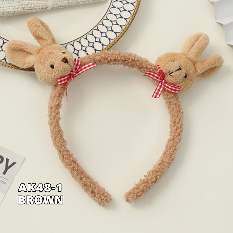 BANDO RAMBUT WANITA KOREA HEADBAND BANDANA BUNNY ANAK PEREMPUAN FASHION IMPORT AK48