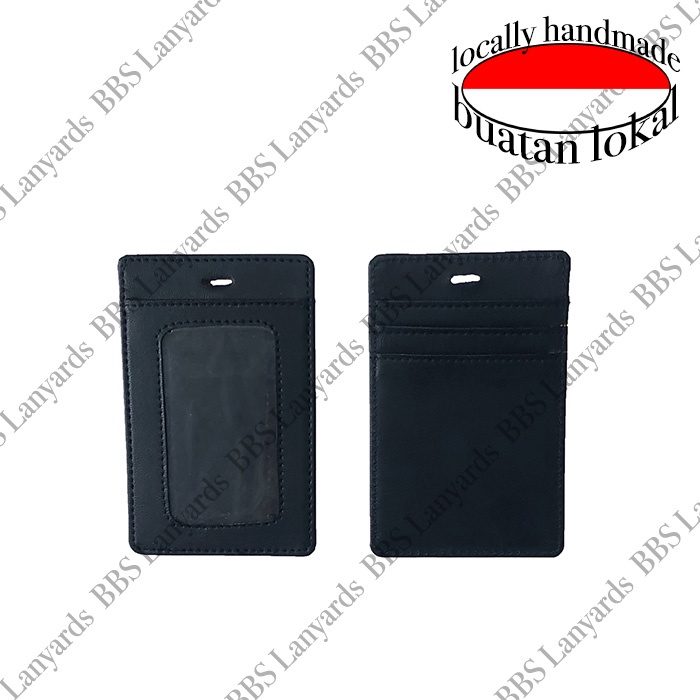 

Casing ID Card Holder Kulit Untuk 4 Kartu HITAM