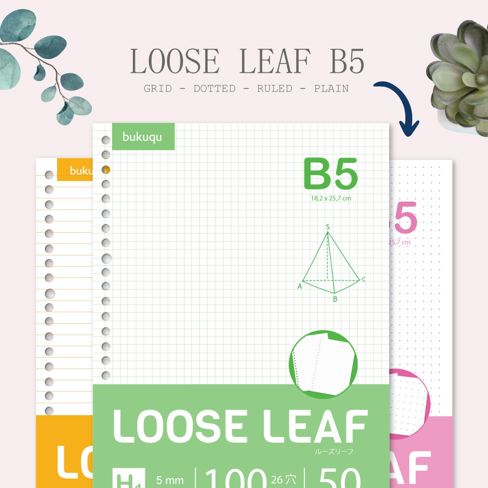 

Loose Leaf B5 - HVS 100 gsm Kertas Binder