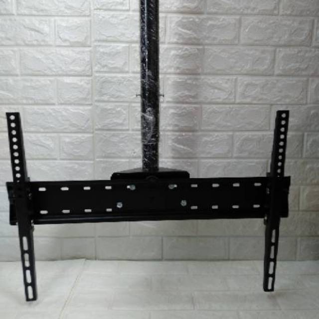 Bracket TV Gantung Plafon 60 65 70 Inch 2 Meter Water Pass Adjustable