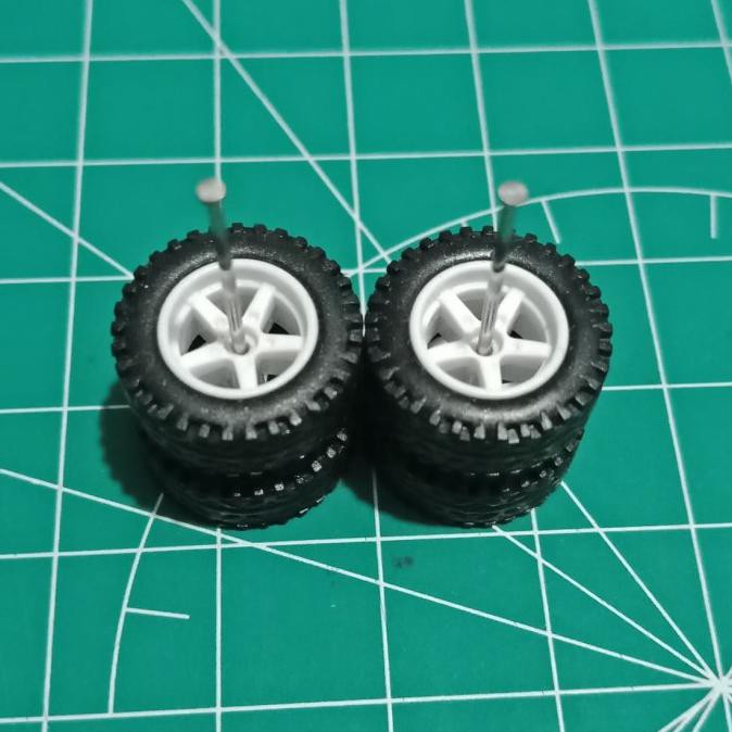 Mantap Ban Karet Hotwheels Diecast Model Spoke 5 Bintang Offroad White Terbatas