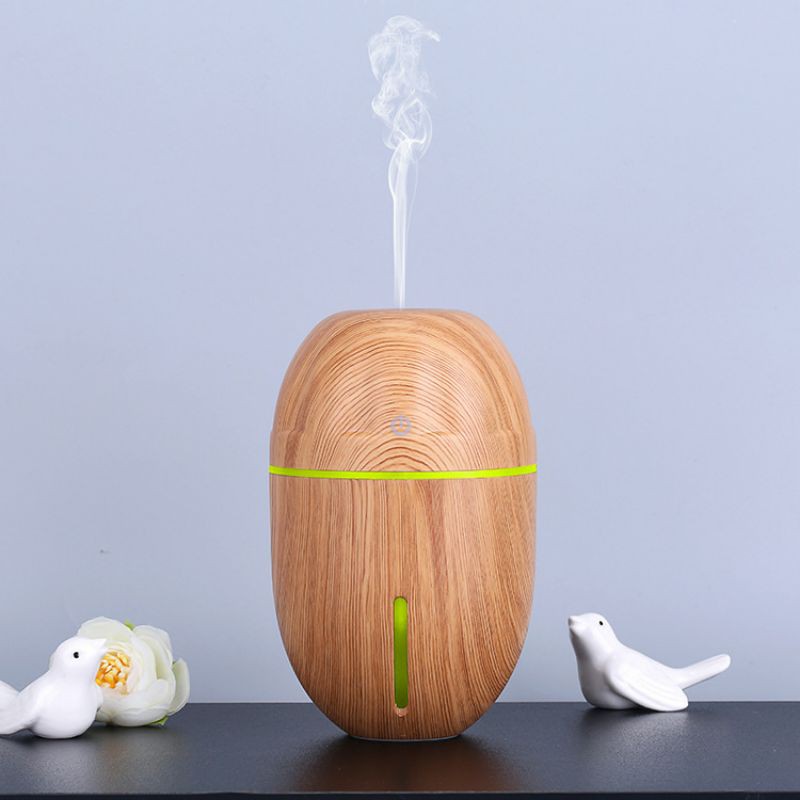 Taffware Ultrasonic Humidifier Aroma Essential Oil Diffuser Wood Design 300ml - J-010 - Wooden