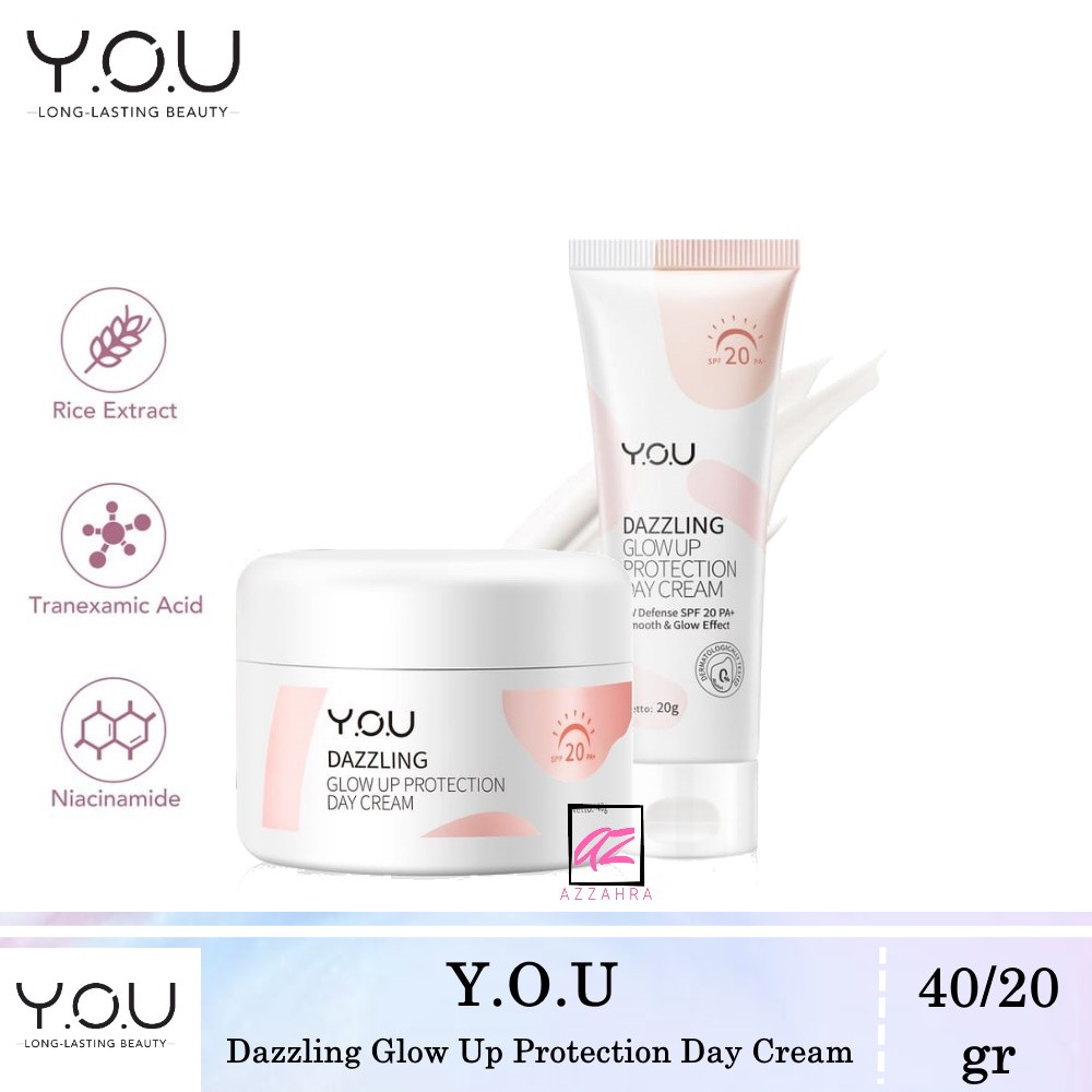 YOU Skincare YOU Dazzling Glow Up Series | Facial Foam | Toner | Day &amp; Night 20 40 | Tone Up | Body Cream