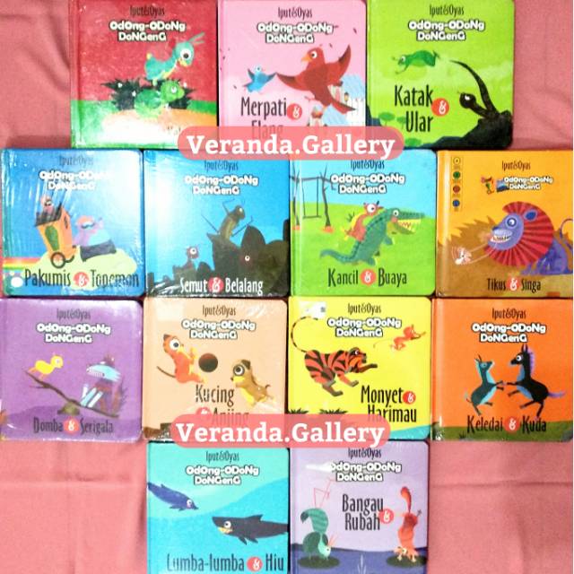 013 Odong Odong Dongeng kura elang ular pakumis semut buaya singa domba anjing monyet kuda hiu rubah