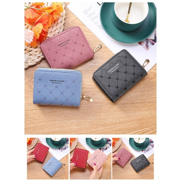 D 912 dompet wanita  lipat resleting import