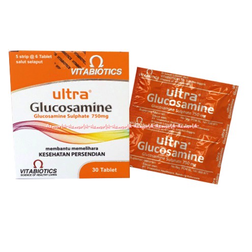 Vitabiotics Ultra Glucosamine 750mg 30tablet Suplemen Kesehatan Untuk Persendian Vita Biotics Ultra Glukosamine