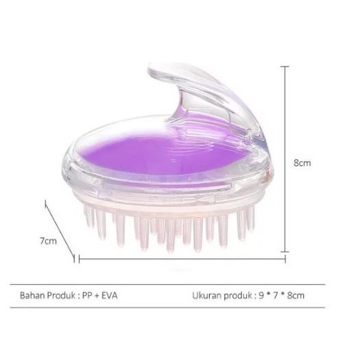 ☛TK☚ R486 Sikat keramas silikon sisir silicon pijat kepala keramas anti kutu ketombe sikat silicon COD