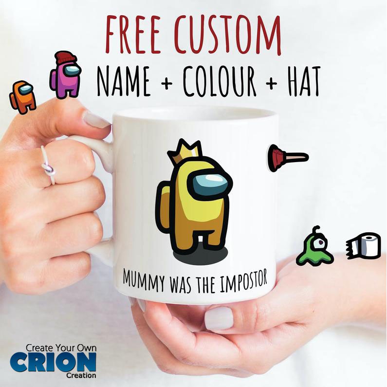 Mug Among Us Impostor/ Hadiah / Souvenir / Kado Bisa Custom - By Crion