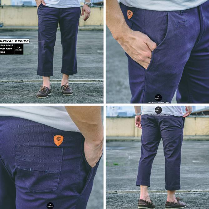 celana sirwal J-041 samase - dark navy, M