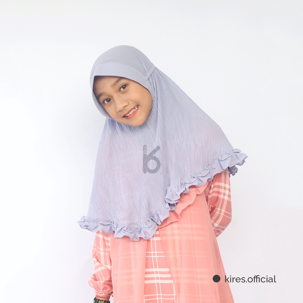 Khimar Bergo Anak Plisket Anisa 1-10th