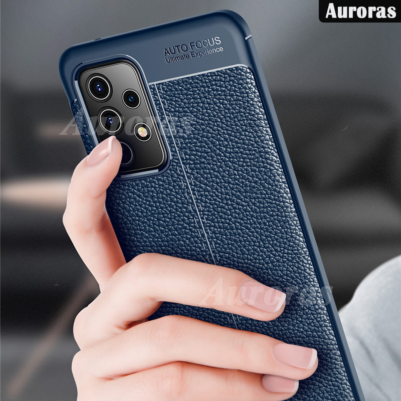 Casing Kulit Karbon Mewah Untuk Samsung Galaxy A32 Casing Shockproof Samsung A32 Casing Soft Cover