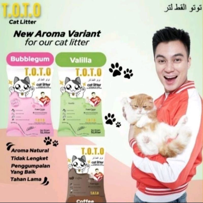 Pasir Kucing Baim Wong TOTO Cat litter 25L All Varian