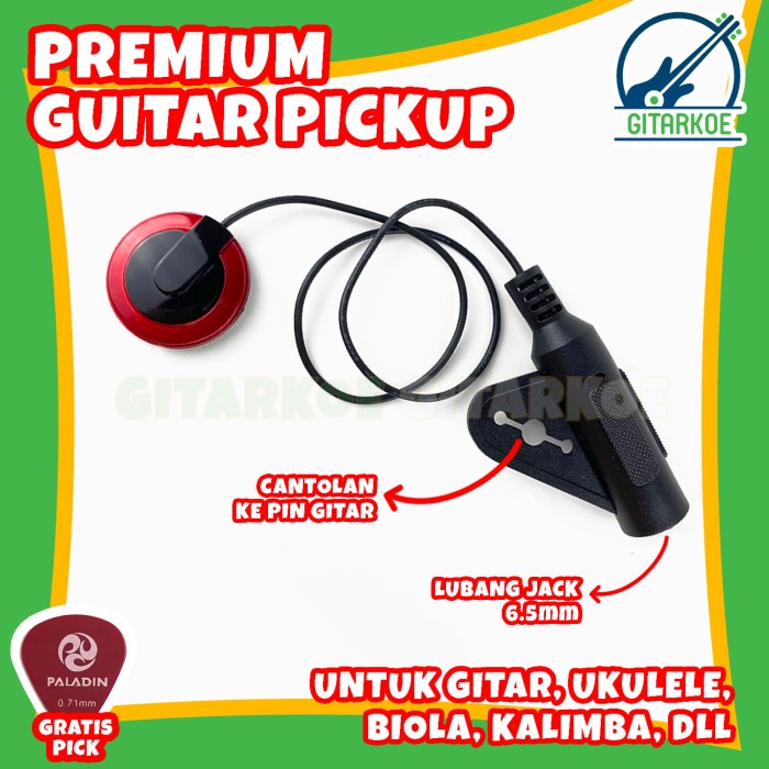 Pickup Gitar Spul Tempel Untuk Gitar Akustik Klasik Guitalele Ukulele Biola Kalimba