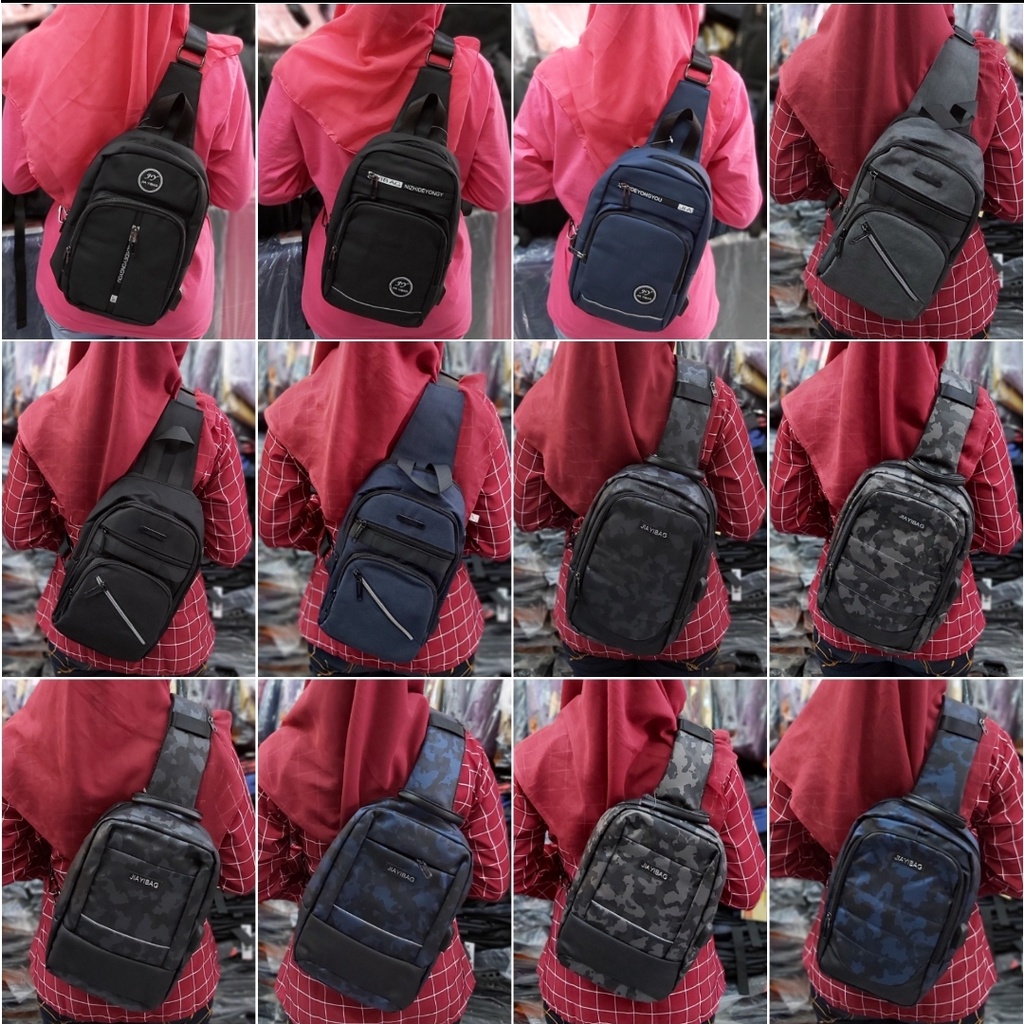 Tas import slingbag waistbag bahu pria