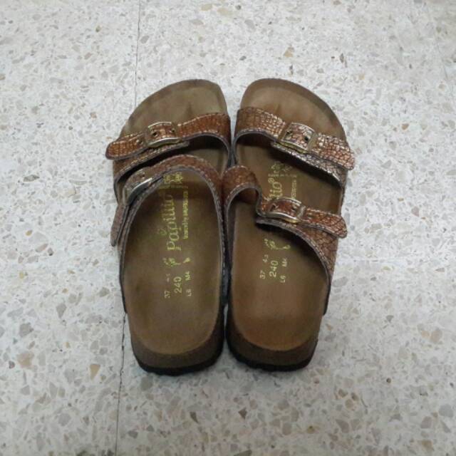 (PRELOVED) birkenstock papillio / sydney crack gold
