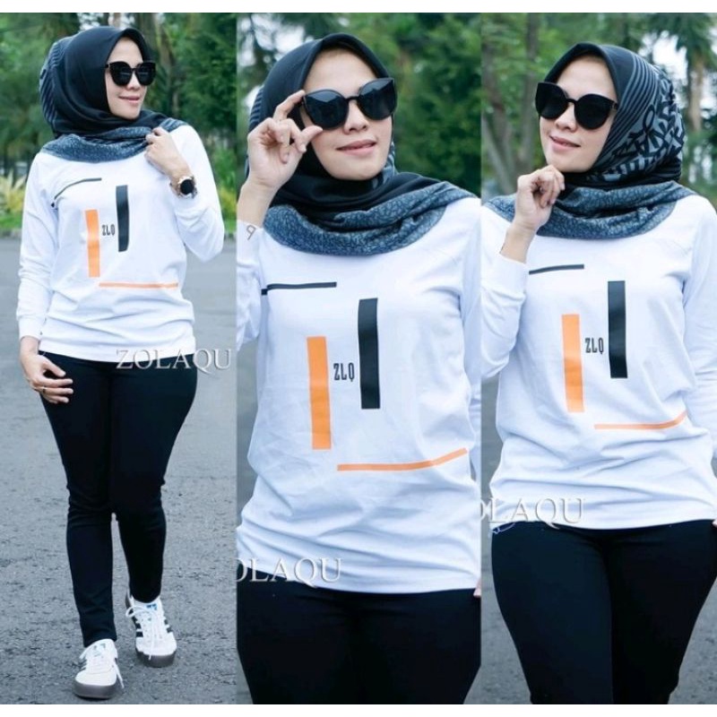 kaos Zolaqu warna putih