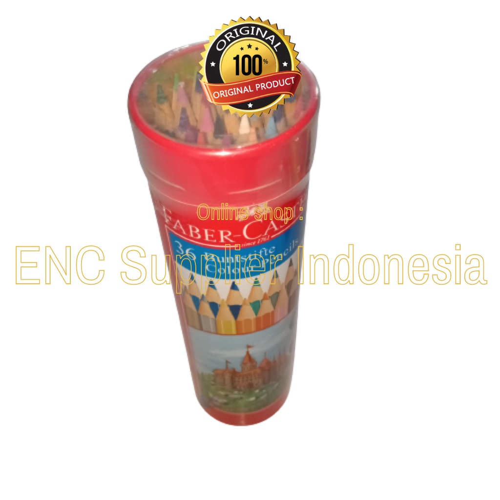 

faber castell 36 w pensil 36 warna color kaleng faber castell panjang classic 36w round tin fabercastell per set - enc.sup