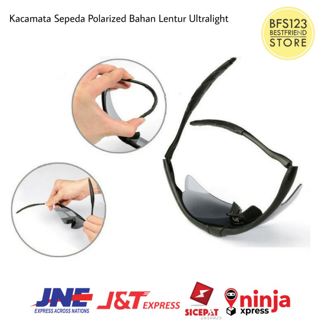 Kacamata Sepeda Polarized Bahan Lentur Ultralight