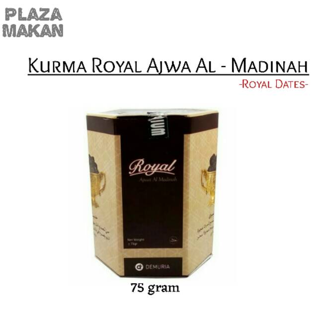 

Kurma Royal Ajwa Al - Madinah/ Kurma Asli ajwa/ Kurma Ajwa Premium 75 gr