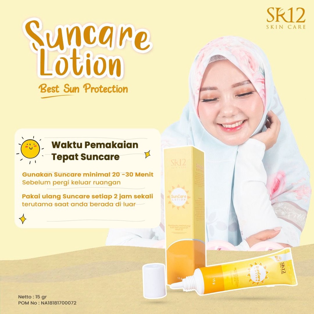 SR12 SUN CARE / SPF 15++/ MELINDUNGI KULIT DARI EFEK SINAR MATAHARI