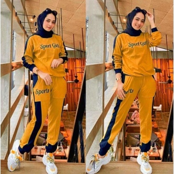 SETELAN SET SPORT GIRL BABYTERRY mF / SET WANITA MODERN / SPORT GIRL TRAINING SET