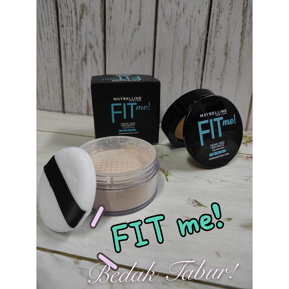 MAYBELLINE FIT me 2 in 1 BEDAK TABUR DAN FOUNDATION