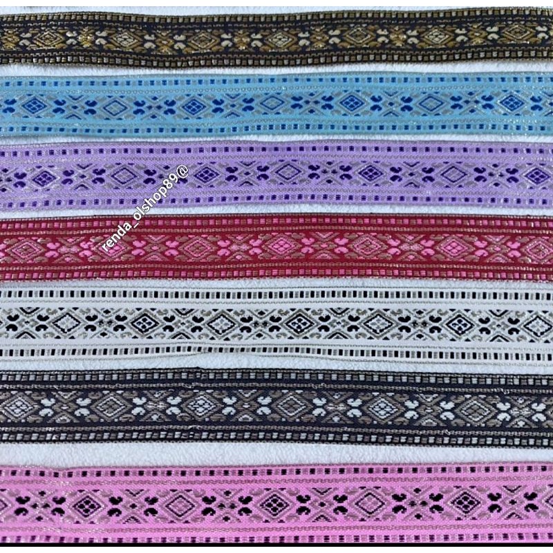 Pita gamis renda india bordir