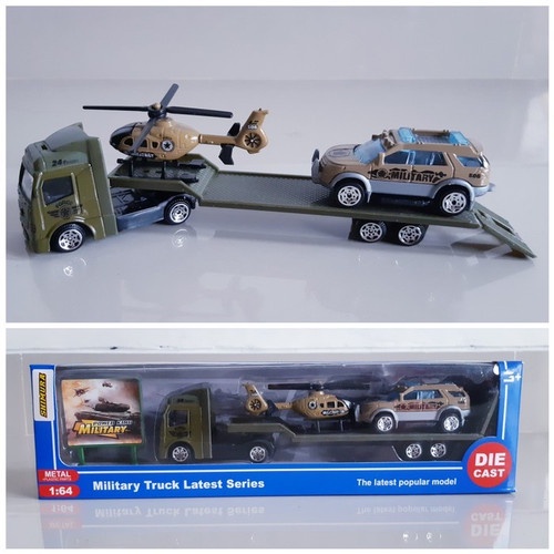 Diecast Mobil Truck Hauler Alloy - Mainan Miniatur Trailer Truk Anak