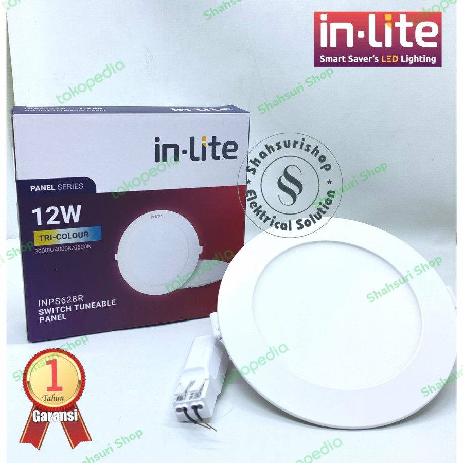 IN-LITE INPS628R 12W 12 WATT SWITCH TUNEABLE PANEL DOWNLIGHT 3 WARNA