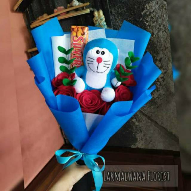 Buket Boneka Doraemon Buket Doraemon Buket Coklat Silverqueen