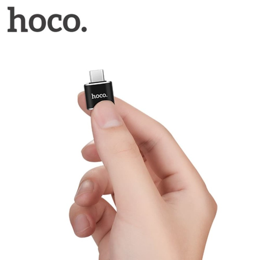 HOCO UA5 USB Type C to USB Type A OTG Adapter Converter - Black