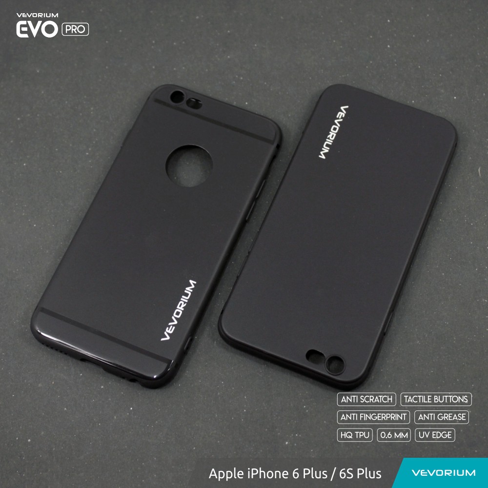 VEVORIUM EVO PRO Apple iPhone 6 Plus 6S Plus Soft Case Softcase dan Tempered Glass