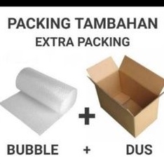 

Kardus dan bubble wrap tambahan